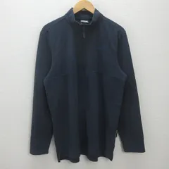 G■ジャックウルフスキン/Jack Wolf skin ハーフジップフリースジャケット【XL】紺/men's/18【中古】■