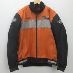 t■グリーディー/GREEDY GNW-242ウィンタージャケット バイク用 防水レーシングJKT■橙×黒【メンズM】MENS/8【中古】