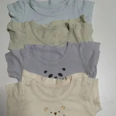 351 80cmメッシュ 半袖シャツ 肌着 4枚セット