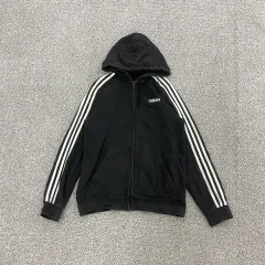 L アディダス 3本線 スウェット ジップアップパーカー 0114HS1