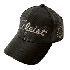 Titleist Golf Cap VOKEY DESIGN Logo Black Silver GOLF'S SYMBOL OF EXCELLENCE HW9CVW Men's Golf Wear Adjustable