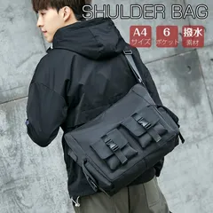新品 ショルダーバッグ メンズ 撥水 バッグ 大容量 多機能 キャンパスバッグ 大きめ 多ポケット A4 ノート PC メッセンジャーバッグ 軽量 大人 斜めがけ 仕切り 収納 機能性 カバン 整理整頓 肩掛け カジュアル アウトドア 通勤 韓国 mlrri