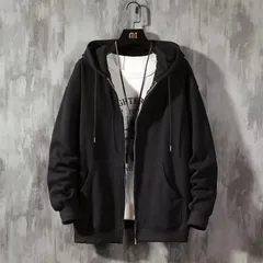 新品 アウター ジャケット パーカー メンズ トップス 春 秋 ジップアップ おしゃれ 部屋着 薄手 長袖 グレー ブラック mljdf