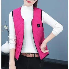 新品 電熱ベスト ヒーターベスト 発熱ベスト レディース 女性用 ヒートベスト バイク USB給電加熱 ジャケット 温度調整 水洗い mlfuh