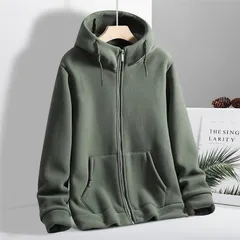 新品 厚手パーカー メンズ 裏ボア フリースジャケット 無地 ジップパーカー 男女兼用 お洒落 長袖パーカー ジャケット 秋服 冬服 カジュアル アウター mlzsz