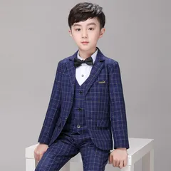 新品 子供 スーツ 男の子 スーツ 5点セット 子供 フォーマル 男 入学式 セットアップ キッズ スーツ チェック柄 男の子 子供服 フォーマル スーツ 上下セット 長袖 キッズ 入学式 スーツ 卒園式 卒業式 七五三 mlldm