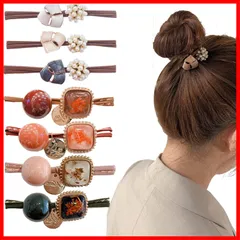 DFsucces ヘアゴム おしゃれ 髪ゴム 7本セット ヘアゴムリングゴム 女性ヘアアクセサリー 髪飾り 永遠の花 パールゴム 輪ゴム 上品 かわいい 髪留め