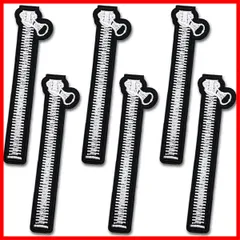 ファスナー ワッペン 6枚セット 刺しゅうワッペン ジッパー チャック アップリケ パッチ ししゅう アイロン接着 縫い付け アイロンワッペン 補修 DIY 手芸 幼稚園 保育園 (大)