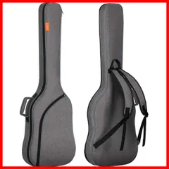 CAHAYA エレキギターケース ソフトケース 高級版 軽量 ギター ソフト バッグ 8mm厚パッド入り 肩掛け 手提げ 大容量ポケット付き 持ち運びに便利 8mm厚パッド入り ソフトバッグ グレー CY0202-1