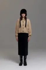 新品) ブラック コーデュロイスカート