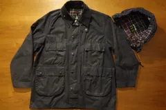 1980年代 Vintage Barbour BEDALE 1980年代イギリス製 ビンテージ 4つポケ NAVY 42 フード付 美品 バブアー ビデイル オイルドジャケット 3クラウン