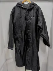h17◆ベンチコート (M) champion 内側ボア フード付き ブラックのコート