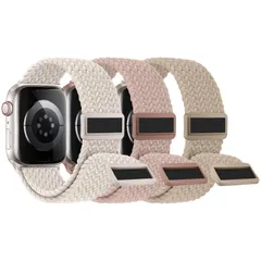 【特価商品】バンド アップルウォッチ 42mm 41mm 40mm 38mm ナイロン Apple Watch バンド コンパチブル 編み込み 磁気式バックル マグネット アップルウォッチ スポーツベルト 伸縮性 iWatch Series Missair 1