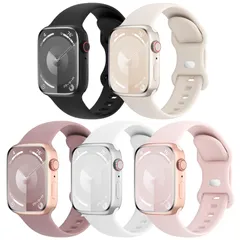 【新着商品】男性 2/Ultra 10/9/8/SE/7/6/5/4/3/2/1/Ultra Series iWatch に対応 防水性 通気性 レディース 柔らかいシリコン素材 交換ベルト スポーツストラップ 49mm 46mm 45mm 44mm 42mm