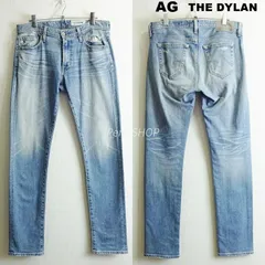 AG　エージー アドリアーノゴールドシュミット　THE DYLAN　W83cm / W30 / M　スリムスキニー　ストレッチ　ライトブルー　クラッシュ加工　日本製　メンズ