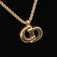 Christian Dior CDロゴ ネックレス ゴールド ヴィンテージ アクセサリー 正規品
