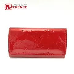 LOUIS VUITTON ルイヴィトン キーケース ミュルティクレ4 ミュルティクレ 4 M91211 モノグラムヴェルニ ポムダム―ル レッド