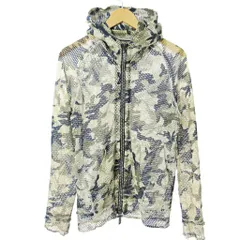 フランシストモークス francist_mor.k.s. メッシュ パーカー カモフラ 迷彩 ラインストーン装飾 ダブルジップ 2 カーキ 0915