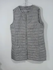 グレー ロング 軽量 ダウン ベスト