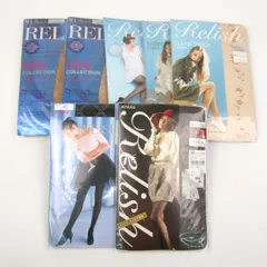 アツギ タイツ ストッキング 7点セット 未使用 Relish M-L まとめて 大量 外装ダメージ有 レディース ATSUGI