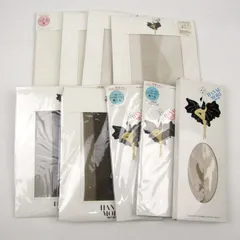 ハナエモリ ストッキング 9点セット 未使用 S-L ブランド まとめて 大量 外装ダメージ有 レディース HANAE MORI 森英恵のサムネイル