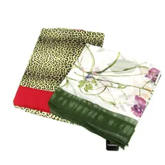 ジムトンプソン スカーフ ストール 2点セット 未使用 レオパード柄 花柄 ブランド まとめて 小物 レディース JIM THOMPSON