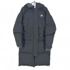 ニューバランス レディース フード ダックダウン ダウンジャケット ブラック 90 (HU42484)