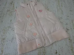 メゾピアノ ダウンベスト ピンク キッズ 子供用 女の子 サイズ130 中古品