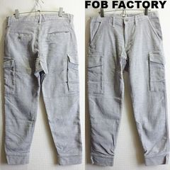 FOB FACTORY FOBファクトリー リラックススウェットカーゴパンツ メンズ M 相当 F0404 ストレッチ グレー 日本製