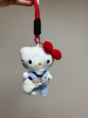 ハローキティ サスペンダー ぬいぐるみ キーホルダー