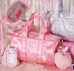 Sanrio Hello Kitty サテン ミニトートバッグ バッグ ポーチ ピンク