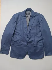 2XL パータン リネン ダブルボタン ブレーザー ジャケット