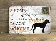 【strian shorthaired hound/イストリアン・ショートヘアード・ハウ ンド】 メタルプレート メッセージ 犬 雑貨 グッズ アート ポスター おしゃれ インテリア 壁飾り アンティーク風 248