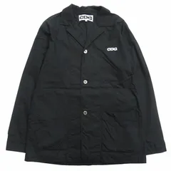 美品 2020年 シーディージー CDG コムデギャルソン COMME des GARCONS パジャマ シャツ ジャケット ブルゾン ロゴ SZ-I002 サイズS 黒 ブラック メンズのサムネイル