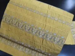 a2508-7 名古屋帯 九寸 美品 正絹 着物 名古屋仕立て