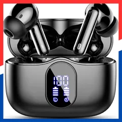 【人気商品】ENC通話ノイズキャンセリング 接続瞬時 タッチ操作 HiFi音質 iphone ワイヤレスイヤホン【2025最新ブルートゥースイヤホン】Bluetooth5.4 イヤフォン 自動ペアリング 最大40時間再生 超快適設計 bluetooth LED