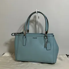 2512-263｜美品｜コーチ ハンドバッグ レザー ライトブルー