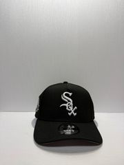 Newera 시카고 화이트 양말 Inaugural Year 1991 9forty A-FRAME 스냅 백 캡 블랙 컬러