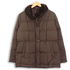cojana sports コジャナスポーツ 秋冬★ ダウン フェザー ラビット ファー ダウンコート ミドル丈 Sz.9 レディース