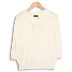 未使用★ ru アールユー 秋冬 セーター プルオーバー ニット Sz.3L レディース 白