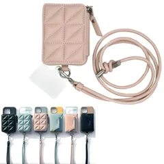 [UNiCASE]  MagSafe対応 財布（ ミニウォレット ） [ MagSafe対応 iPhone が 財布 付き スマホショルダーに早変わり ] 落下防止 ストラップ付き 小銭入れ マグセーフ アクセサリー [ ユニケース ] Mag Shoulde