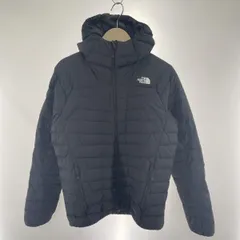 【中古】THE NORTH FACE サンダー フーデッド ダウンジャケット サイズM 黒 NY82211 ノースフェイス[91]