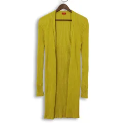 DES PRES デプレ 秋冬 リブ ニット★ ロング カーディガン 羽織り ガウン Sz.S レディースのサムネイル