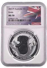 最高鑑定 2017年 オーストラリア 銀貨 PCGS MS70 クッカバラ - メルカリ