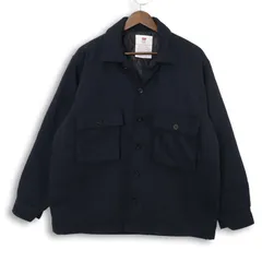 EDWIN エドウィン ET1098-204 ウール混★ 中綿 ミリタリー CPO ジャケット Sz.M メンズ 紺 ネイビーのサムネイル