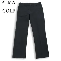 PUMA GOLF プーマ ゴルフ 通年 ストレッチ★ ストレート スラックス パンツ Sz.M　メンズ 黒