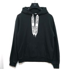 CELINE ブラック パーカー フード付き ユニセックス - メルカリ