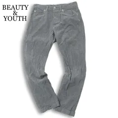 BEAUTY&YOUTH ユナイテッドアローズ 秋冬★ コーデュロイ ストレッチ テーパード パンツ Sz.30 メンズ 灰 グレー 日本製