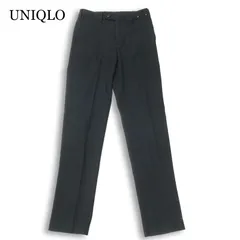 【未使用 23AW】UNIQLO ユニクロ 秋冬 ヒートテック★ ストレッチ スマート パンツ スラックス Sz.73cm メンズ 黒