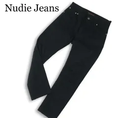 Nudie Jeans ヌーディージーンズ Thin Finn★ ストレッチ スキニー ブラック デニム パンツ ジーンズ Sz.29 メンズ 黒